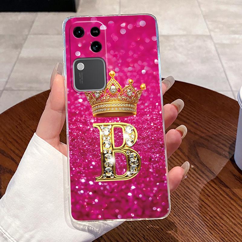 For Vivo V30 5G Luxury Initial Letter With Crown Couple Phone Case For Vivo V30 5G Transparent TPU Shockproof Soft Casing Vivo V30 5G
For Vivo V30 5G Luxury Initial Letter With Crown Couple Phone Case For Vivo V30 5G Transparent TPU Shockproof Soft Casing Vivo V30 5G
