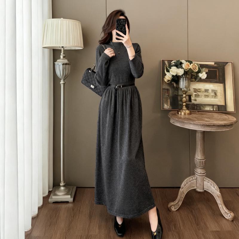 Hepburn-Inspired Coffee Knit Dress for Women: Elegant Slim Fit, Autumn/Winter Long Skirt Sweater Large
Hepburn-Inspired Coffee Knit Dress for Women: Elegant Slim Fit, Autumn/Winter Long Skirt Sweater Large