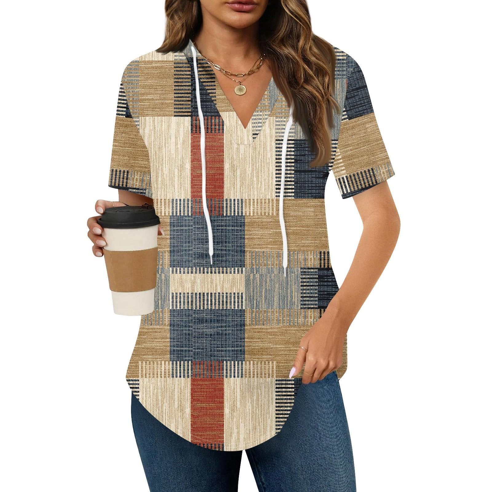 Женские летние футболки с V-образным вырезом, толстовки с коротким рукавом, туники, повседневные свободные туники, толстовки XXL хаки
Женские летние футболки с V-образным вырезом, толстовки с коротким рукавом, туники, повседневные свободные туники, толстовки XXL хаки