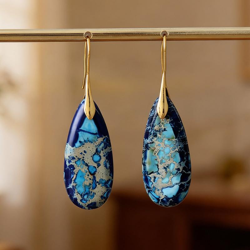 Bohemian Style Geometric Natural Stone Pendant Earrings for Women Elegant Handmade Jewelry Daily Outfits
Bohemian Style Geometric Natural Stone Pendant Earrings for Women Elegant Handmade Jewelry Daily Outfits