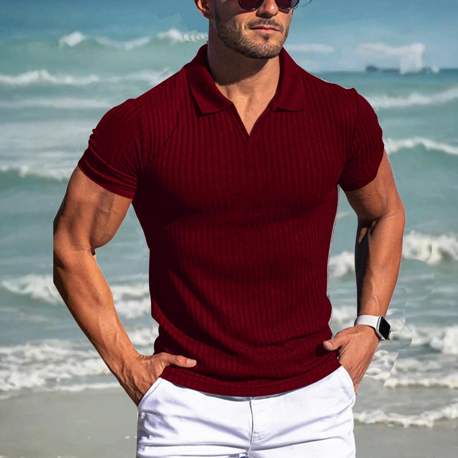 Мужская повседневная рубашка с отложным воротником, однотонная футболка с короткими рукавами, рубашка поло 3XL
Мужская повседневная рубашка с отложным воротником, однотонная футболка с короткими рукавами, рубашка поло 3XL