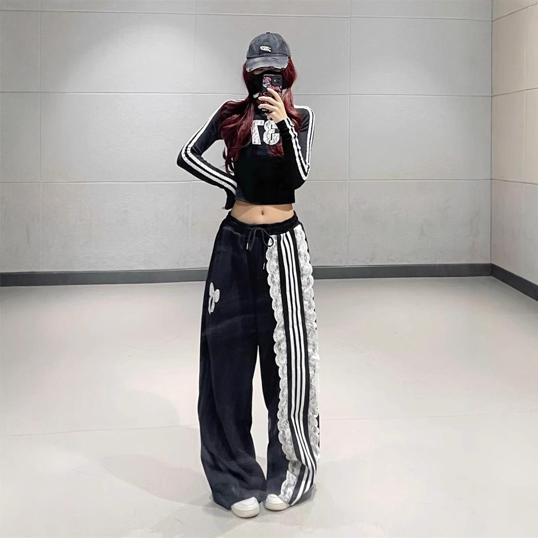 American Style Women s Striped Lace Sweatpants - Casual, Wide-Leg, Straight, Spring/Autumn Wear XL
American Style Women s Striped Lace Sweatpants - Casual, Wide-Leg, Straight, Spring/Autumn Wear XL