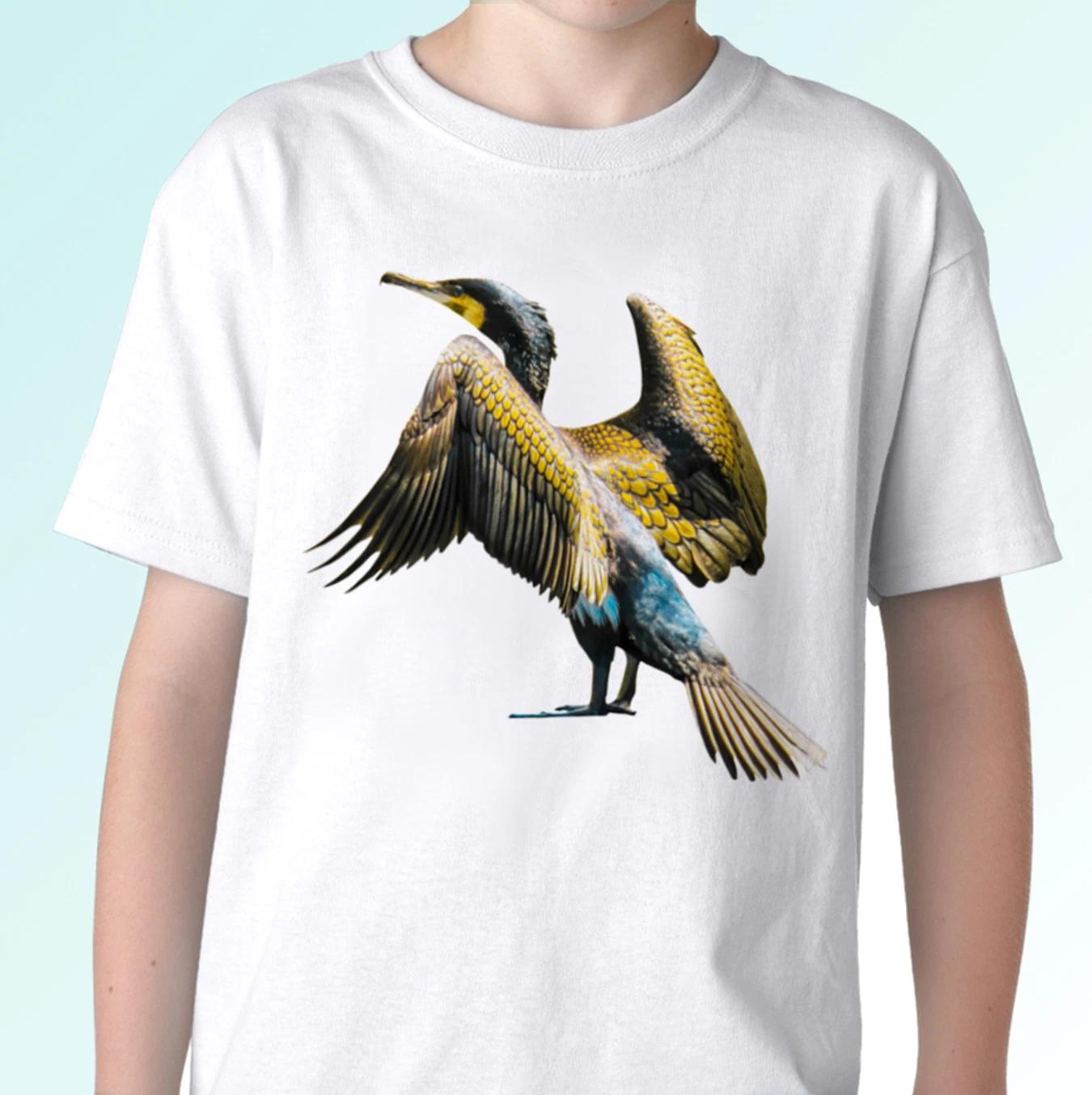 Cormorant white kids boys T-Shirt animal tee top bird design - s s kids baby 100
Cormorant white kids boys T-Shirt animal tee top bird design - s s kids baby 100