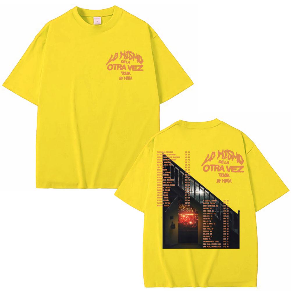 Lo Mismo Dela Otra Vez Tour Print T-Shirts Mora Album Men Women Hip Hop T Shirt Fashion Breathable Cotton Oversized T-shirt 3XL
Lo Mismo Dela Otra Vez Tour Print T-Shirts Mora Album Men Women Hip Hop T Shirt Fashion Breathable Cotton Oversized T-shirt 3XL