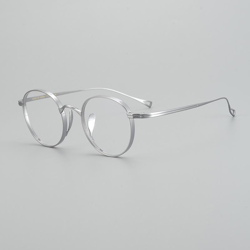 Ten Thousand Year Turtle Unisex Pure Titanium Round Designer Eyeglass Frames KMN-113 with Anti-Blue Light Capability
Ten Thousand Year Turtle Unisex Pure Titanium Round Designer Eyeglass Frames KMN-113 with Anti-Blue Light Capability