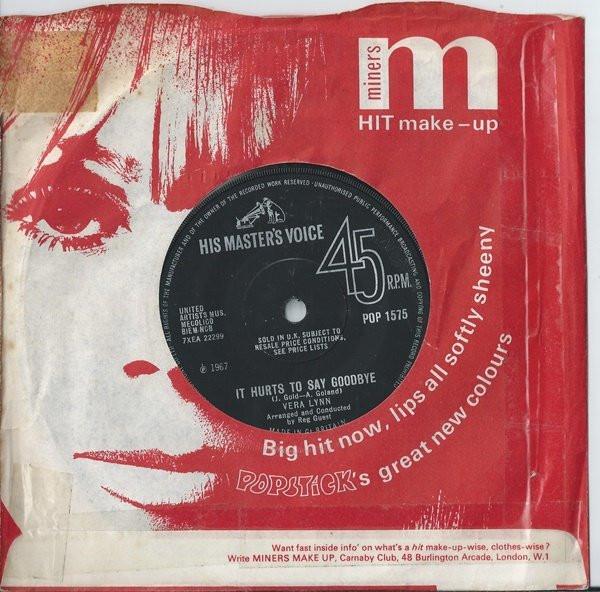 7inch Record VERA LYNN - It Hurts To Say Goodbye POP1575 His Master s Vo 1967 UK Pop Used
7inch Record VERA LYNN - It Hurts To Say Goodbye POP1575 His Master s Vo 1967 UK Pop Used