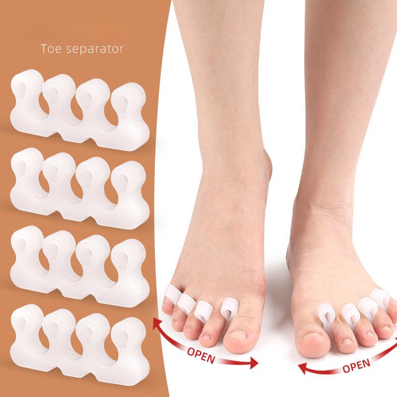 Hallux Valgus Separation Orthosis Silicone Stretch Rebound Three-hole Toe Overlap Foot Widening Toe Splitter one size fits all
Hallux Valgus Separation Orthosis Silicone Stretch Rebound Three-hole Toe Overlap Foot Widening Toe Splitter one size fits all