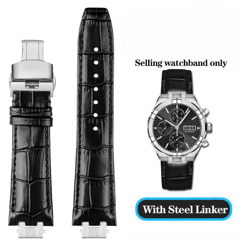 Натуральна Шкіра Для Серії MAURICE LACROIX AIKON AI6038 AI6008 Годинник з Трьома Циферблатами Модифікований Ремінець з Увігнуто-Опуклою Горловиною Чорний Синій
Натуральна Шкіра Для Серії MAURICE LACROIX AIKON AI6038 AI6008 Годинник з Трьома Циферблатами Модифікований Ремінець з Увігнуто-Опуклою Горловиною Чорний Синій