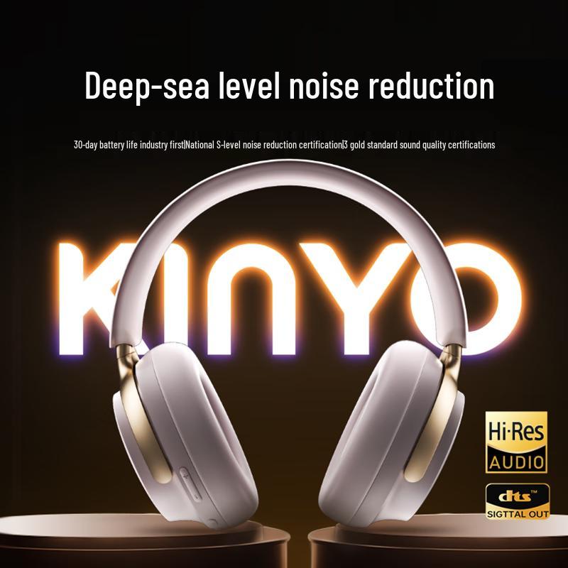 KINYO Deep Noise Cancelling Over-Ear Bluetooth Headphones Standard
KINYO Deep Noise Cancelling Over-Ear Bluetooth Headphones Standard
