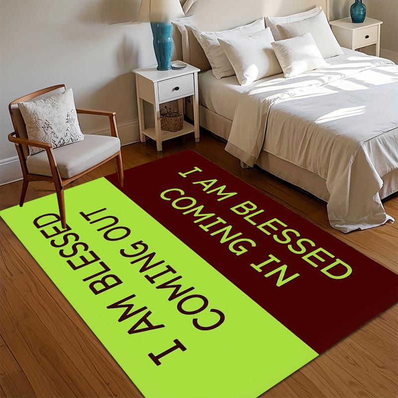 I Am Blessed Door Mat Home Non-Slip Rug for Entryway & Kitchen Bold Two-Tone Text Pattern Pet-Friendly Floor Carpet Gift Rugs 40x60CM
I Am Blessed Door Mat Home Non-Slip Rug for Entryway & Kitchen Bold Two-Tone Text Pattern Pet-Friendly Floor Carpet Gift Rugs 40x60CM