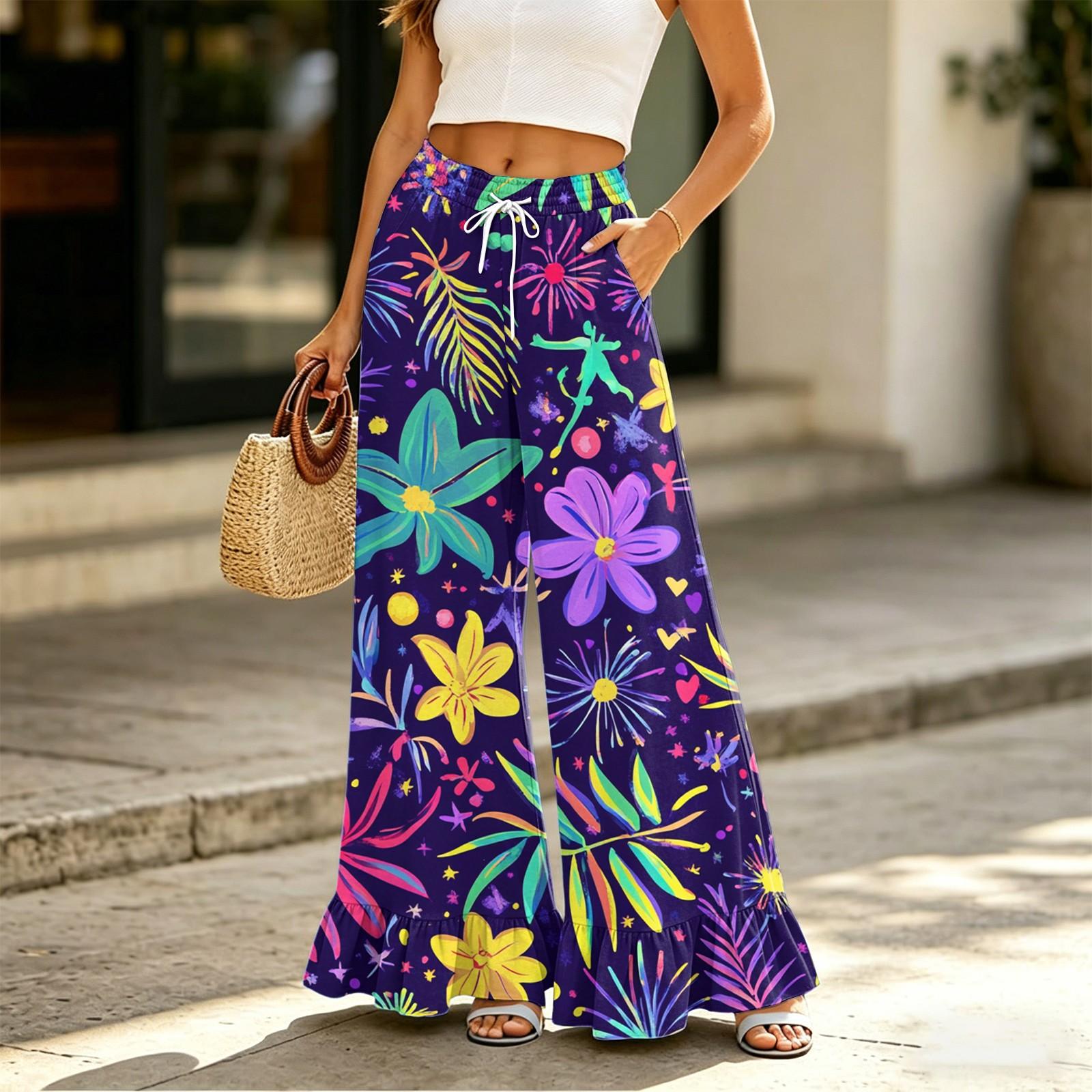Women s High Waist Wide Leg Pants with Drawstring Waist and Pockets Casual Loose Fit Long Trousers Comfortable Soft Fabric L фіолетовий
Women s High Waist Wide Leg Pants with Drawstring Waist and Pockets Casual Loose Fit Long Trousers Comfortable Soft Fabric L фіолетовий