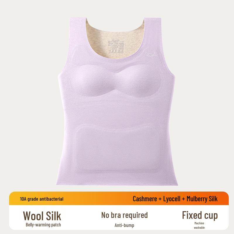 Girls Warm Cashmere Silk Vest with Chest Pad - Autumn/Winter Base Layer XL (95-110 jin) светло-фиолетовый
Girls Warm Cashmere Silk Vest with Chest Pad - Autumn/Winter Base Layer XL (95-110 jin) светло-фиолетовый