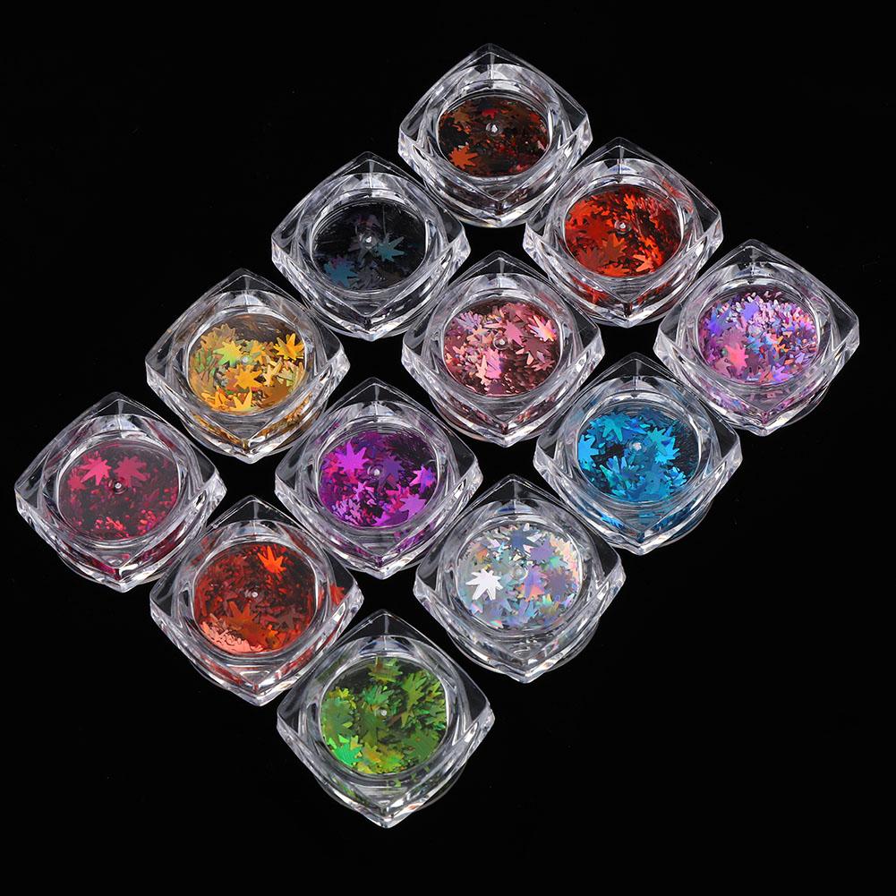 12 Colors Maple Leaf Shaped Nail Art Sequins Nail DIY Decoration Shining Pailletteqt0273
12 Colors Maple Leaf Shaped Nail Art Sequins Nail DIY Decoration Shining Pailletteqt0273