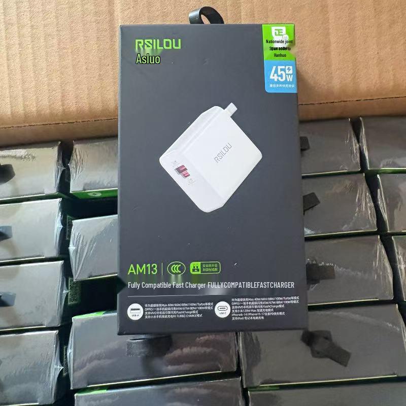 Asluo 45W Dual-Port Charger for Apple, Android, Huawei, Honor, Xiaomi & OPPO Devices
Asluo 45W Dual-Port Charger for Apple, Android, Huawei, Honor, Xiaomi & OPPO Devices