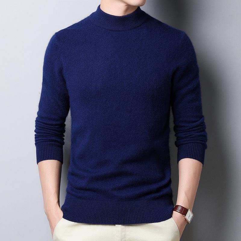 Сплошной цвет мужчины водолазка кашемировый свитер Slim Fit дна свитер бизнес L синий
Сплошной цвет мужчины водолазка кашемировый свитер Slim Fit дна свитер бизнес L синий