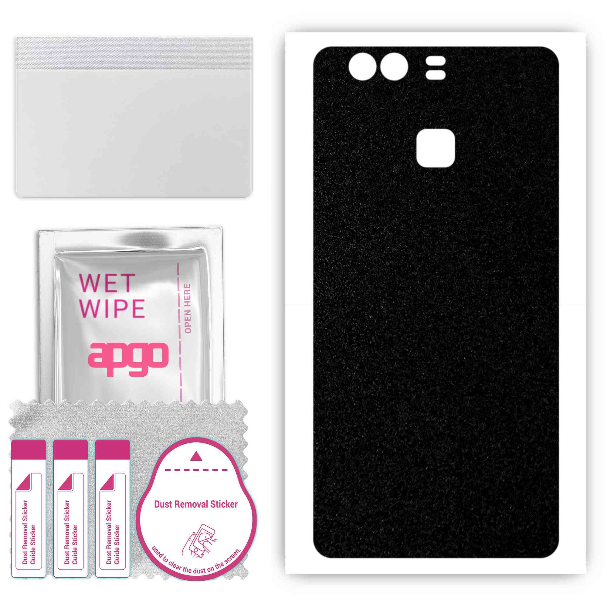 apgo Protective Skin Sticker for the back compatible with Huawei P9 Plus, Wrap Film, Foil, Vinyl - Pattern Matte Black
apgo Protective Skin Sticker for the back compatible with Huawei P9 Plus, Wrap Film, Foil, Vinyl - Pattern Matte Black