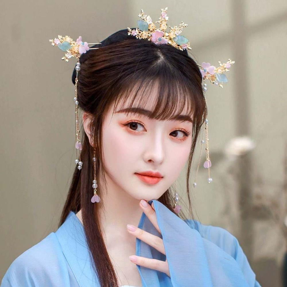 Pearl Hanfu Hair Stick Set Butterfly Chinese Style Hair Clip Retro Flower Tassel Hairpin Party
Pearl Hanfu Hair Stick Set Butterfly Chinese Style Hair Clip Retro Flower Tassel Hairpin Party