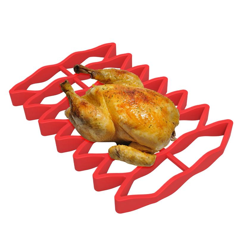 Grill Turkey Rack Silicone Roasting Rack for Baking Steaming Cooking Non Stick Easy to Clean Heat Resistant Cooling Rack светло-зеленый
Grill Turkey Rack Silicone Roasting Rack for Baking Steaming Cooking Non Stick Easy to Clean Heat Resistant Cooling Rack светло-зеленый
