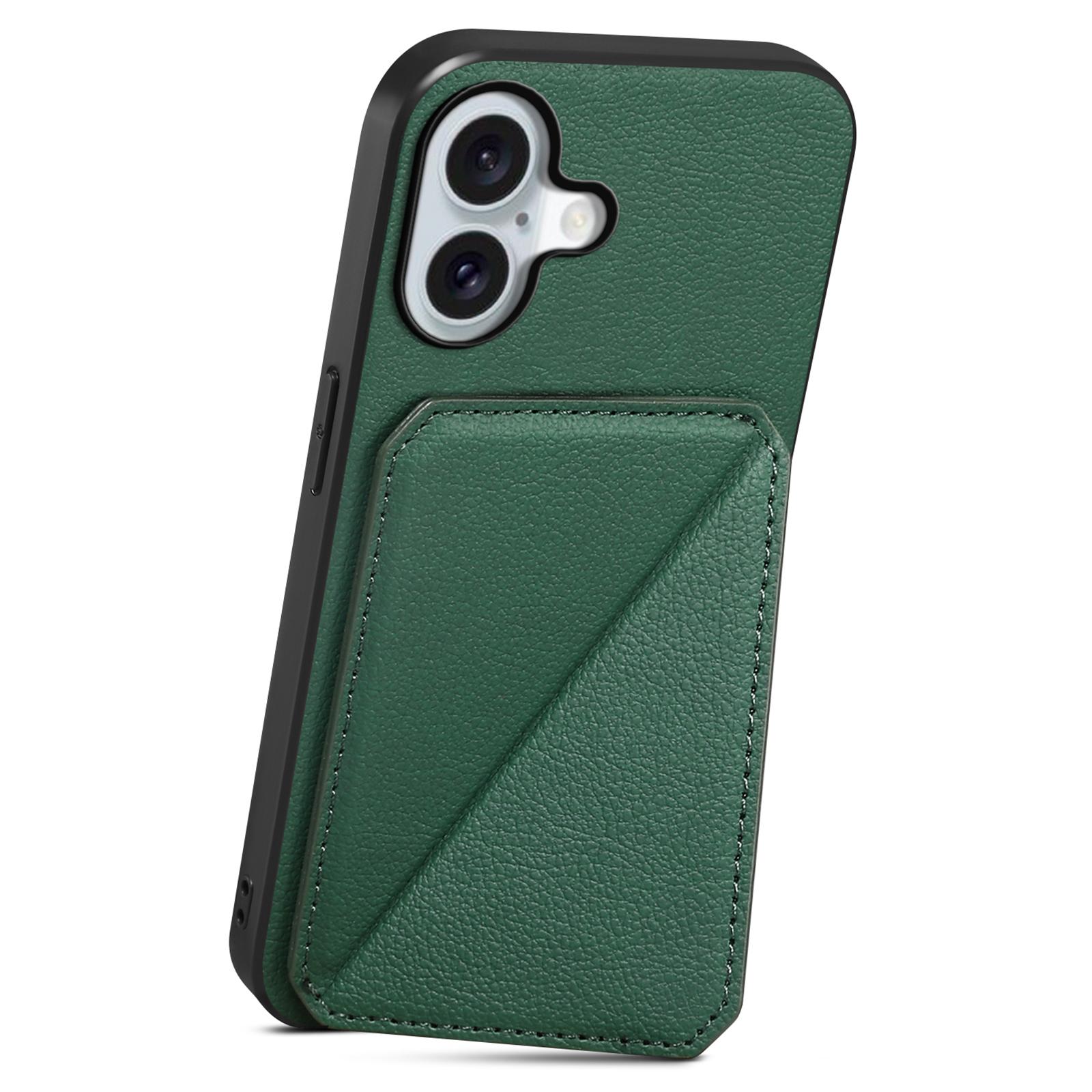 DENIOR D04 For iPhone 16 Plus Case Dual Card Slots Leather Coated PC+TPU Phone Cover Green
DENIOR D04 For iPhone 16 Plus Case Dual Card Slots Leather Coated PC+TPU Phone Cover Green