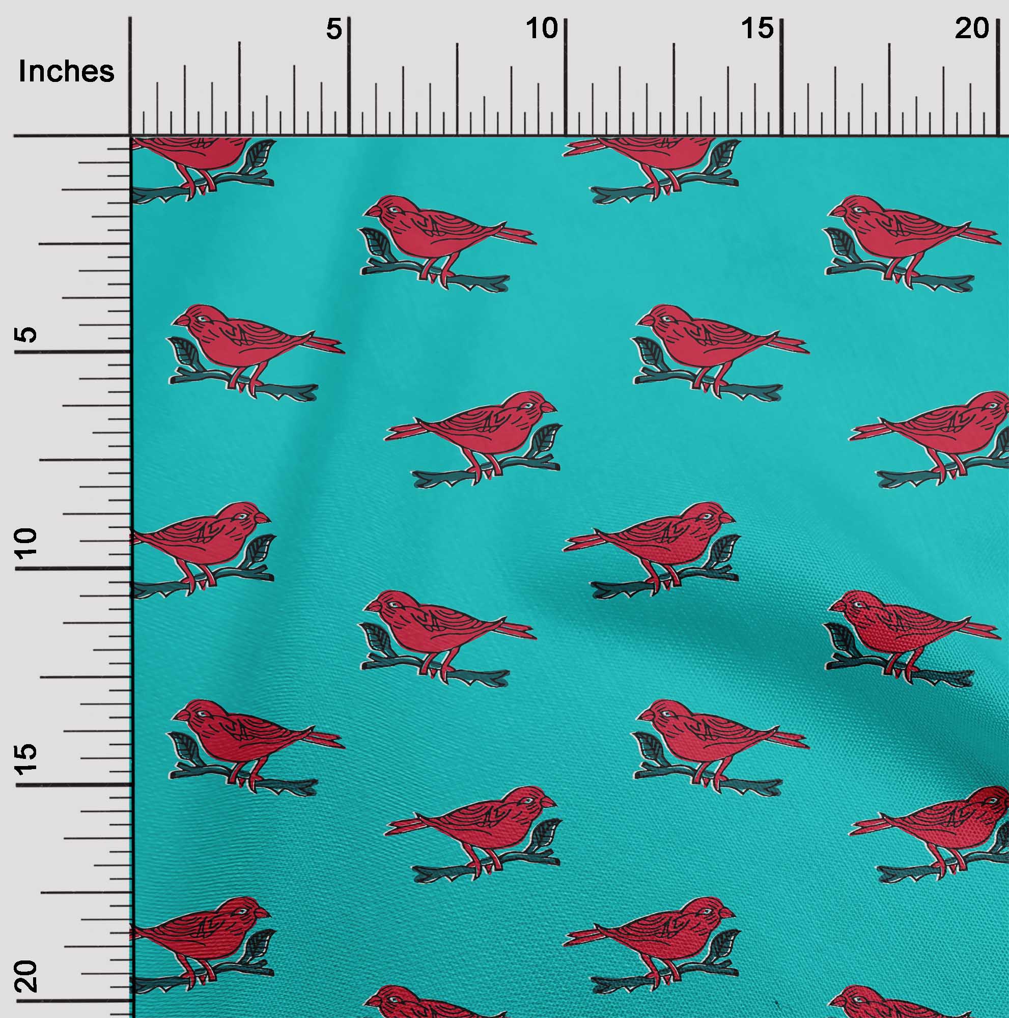 OneOone Cotton Flex Fabric Branch & Bird Block Print BTY 40 дюймів 42 Inch - Viscose Chiffon бірюзові зелений колір
OneOone Cotton Flex Fabric Branch & Bird Block Print BTY 40 дюймів 42 Inch - Viscose Chiffon бірюзові зелений колір
