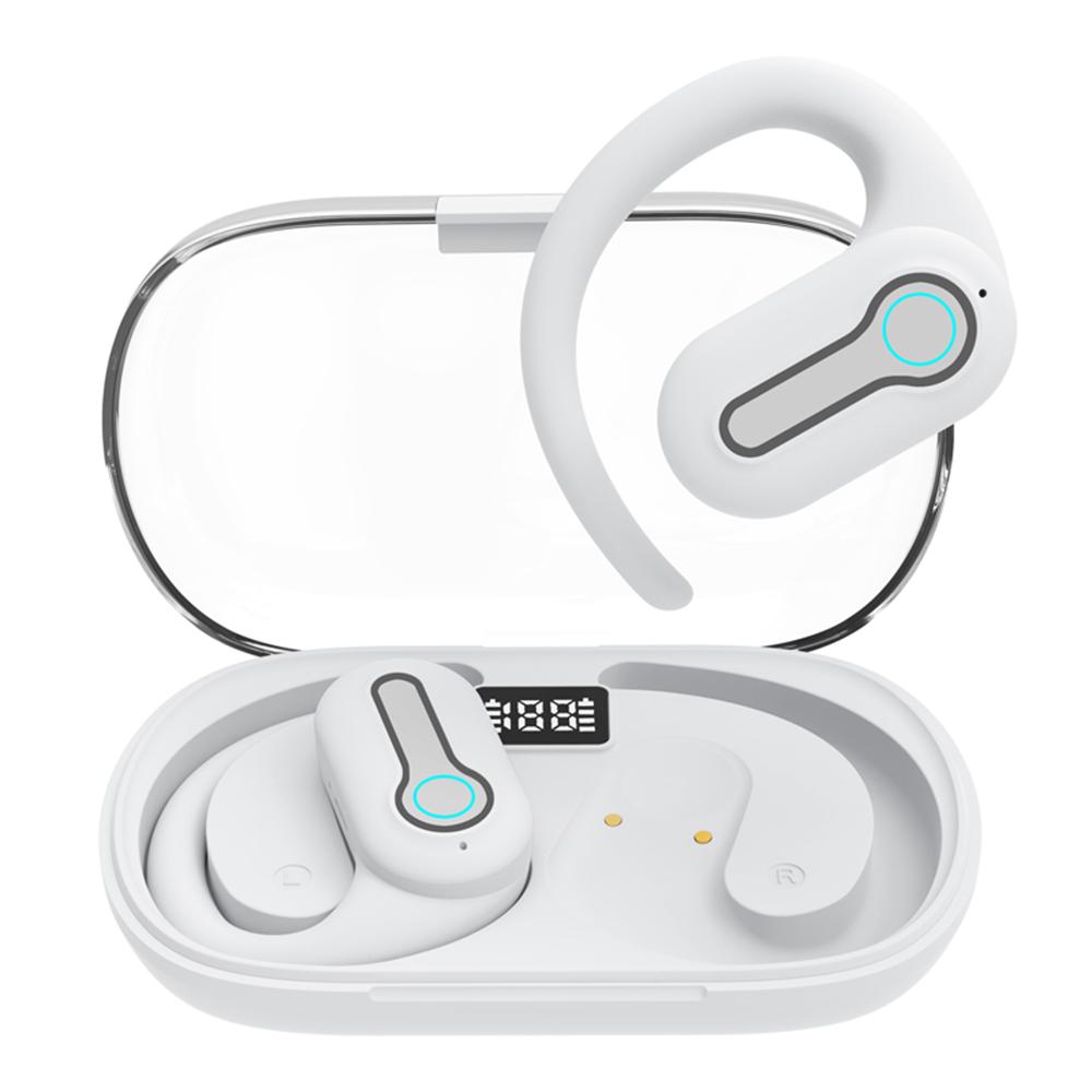 J31 OWS Bluetooth-compatible Headset Headphone Wireless Ear Hook Design Earphone with Charging Bin White
J31 OWS Bluetooth-compatible Headset Headphone Wireless Ear Hook Design Earphone with Charging Bin White