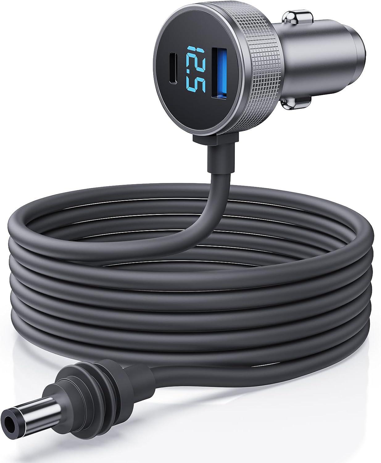 Waterproof Mini DC Car Charger with Digital Display & Charging Cable
Waterproof Mini DC Car Charger with Digital Display & Charging Cable