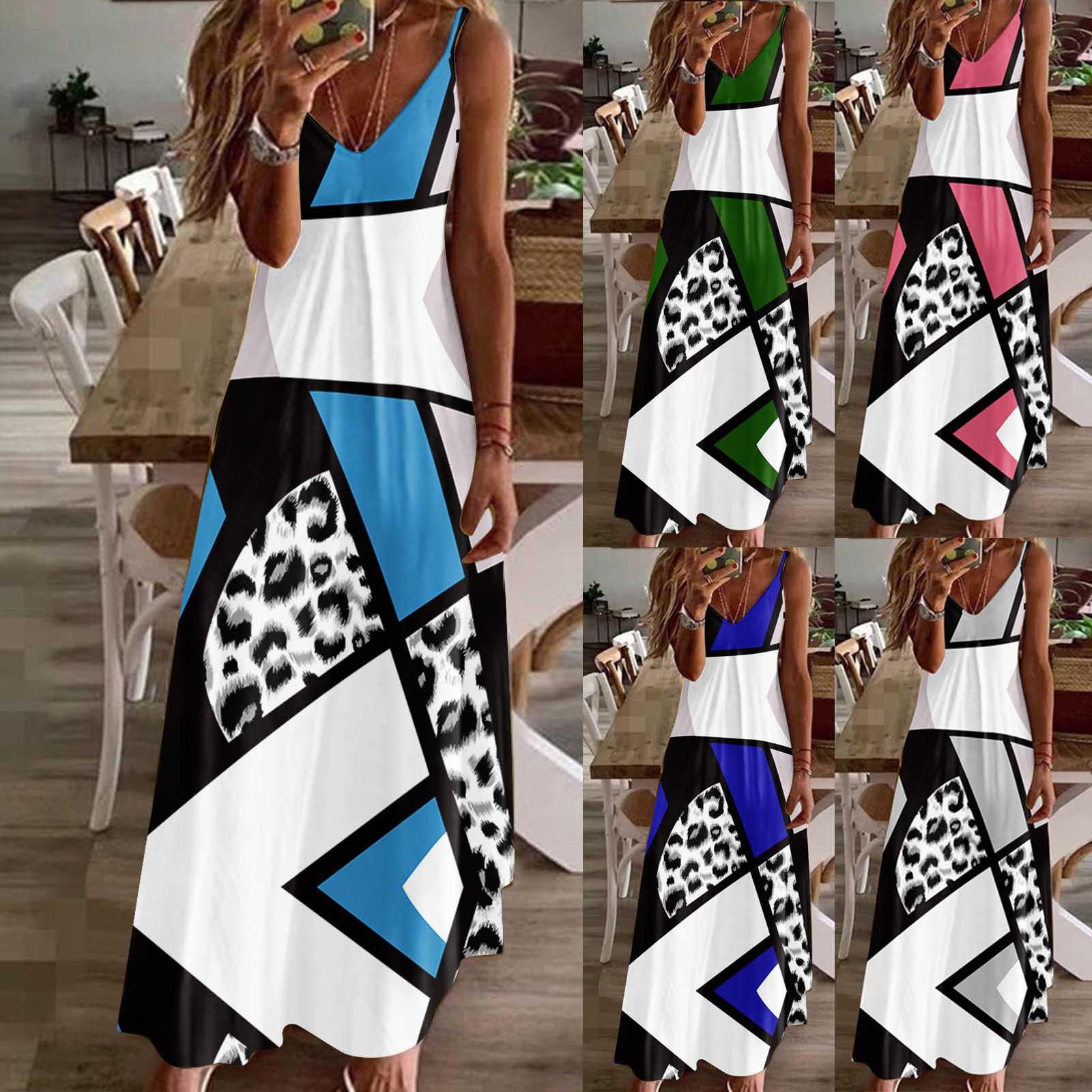 Женское модное тонкое пляжное длинное платье без рукавов с v-образным вырезом и полосатым принтом
Женское модное тонкое пляжное длинное платье без рукавов с v-образным вырезом и полосатым принтом