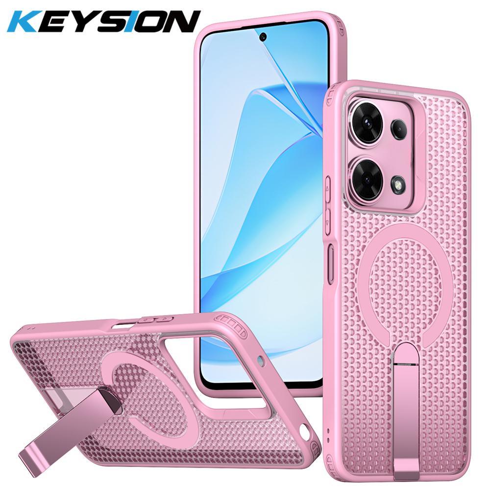 KEYSION Heat Dissipation Magnetic Case for Xiaomi POCO M6 Pro Cooling Hide Stand Shockproof Phone Cover for Redmi Note 13 Pro 4G for Redmi Note 13 Pro 4G рожевий
KEYSION Heat Dissipation Magnetic Case for Xiaomi POCO M6 Pro Cooling Hide Stand Shockproof Phone Cover for Redmi Note 13 Pro 4G for Redmi Note 13 Pro 4G рожевий