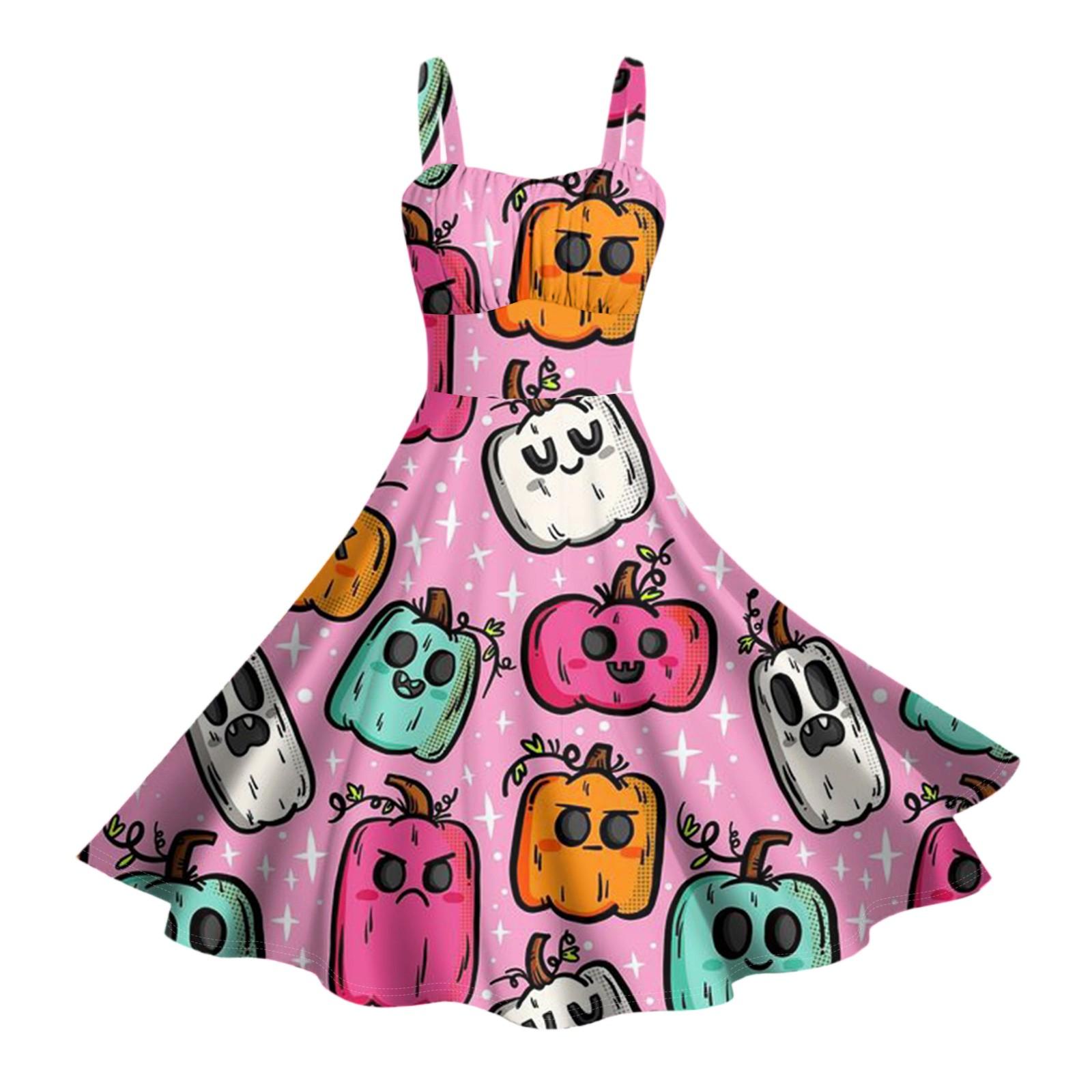 Женские винтажные платья без рукавов, плиссированные, в стиле пэчворк, милые, с А-силуэтом, с принтами на Хэллоуин M розовый
Женские винтажные платья без рукавов, плиссированные, в стиле пэчворк, милые, с А-силуэтом, с принтами на Хэллоуин M розовый