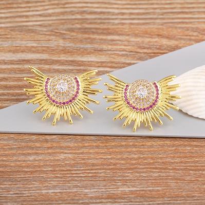 Nidin European and American Ins Fashion Retro Vintage Temperament Stud Earrings Personality Domineering Jewelry Birthday Gift рожевий червоний колір
Nidin European and American Ins Fashion Retro Vintage Temperament Stud Earrings Personality Domineering Jewelry Birthday Gift рожевий червоний колір