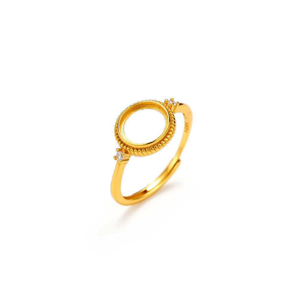 Gold-Plated S925 Silver Minimalist Ring Setting - Japanese & Korean Style, Exquisite Light Luxury Fashion Adjustable S925 Silver (jz1474) 8.5mm золотий
Gold-Plated S925 Silver Minimalist Ring Setting - Japanese & Korean Style, Exquisite Light Luxury Fashion Adjustable S925 Silver (jz1474) 8.5mm золотий