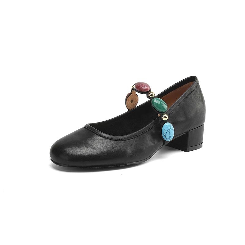 Модные новые весенне-летние женские туфли-лодочки с круглым носком и массивным каблуком из натуральной кожи Мэри Джейн для женщин Женская обувь Zapatos De Mujer 40 чёрный
Модные новые весенне-летние женские туфли-лодочки с круглым носком и массивным каблуком из натуральной кожи Мэри Джейн для женщин Женская обувь Zapatos De Mujer 40 чёрный