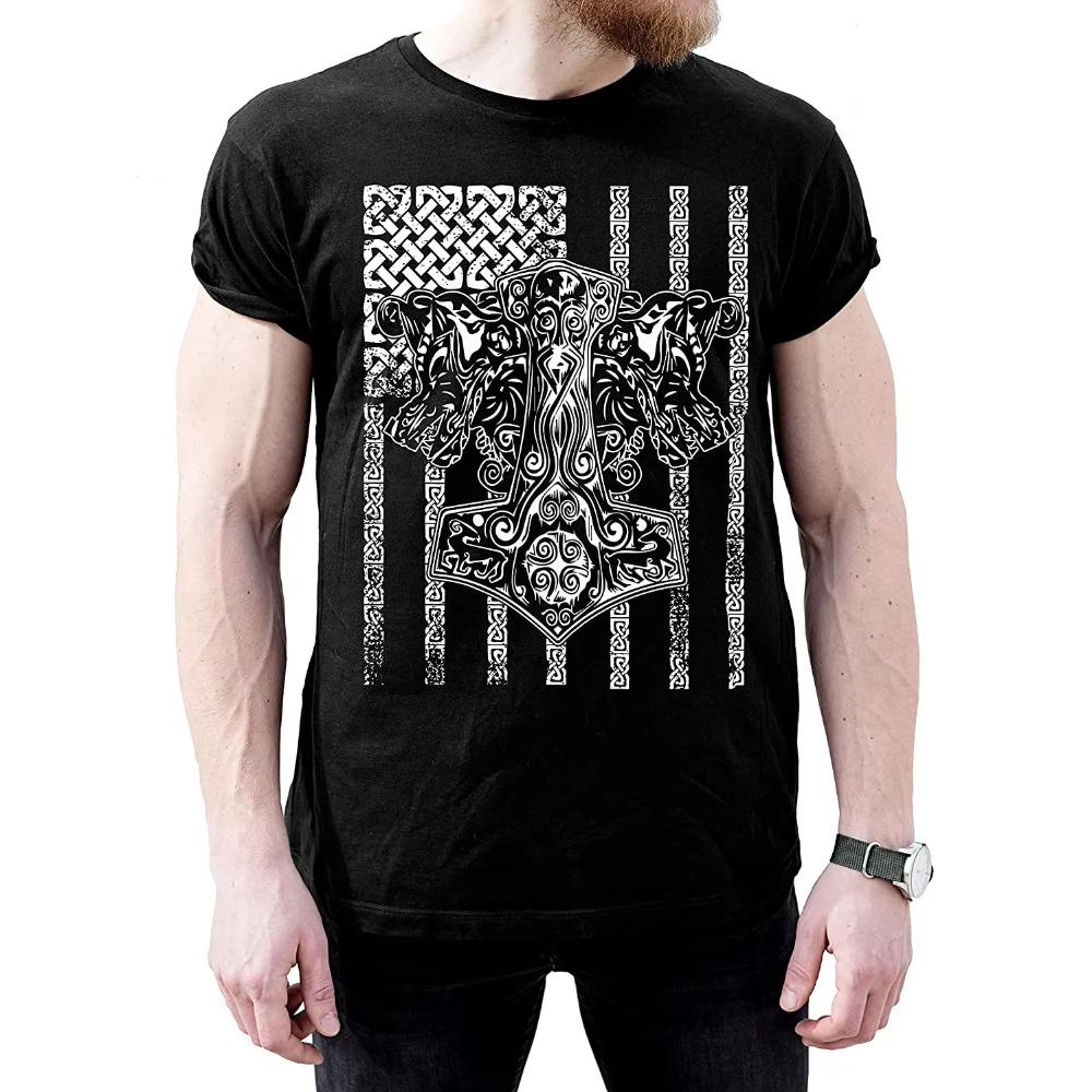 Американский флаг викингов Нордический Молот Тора Викинг Мьёльнир Футболка Новая 100% хлопок Круглый вырез Короткий рукав Повседневная Мужская футболка XXXXXL чёрный
Американский флаг викингов Нордический Молот Тора Викинг Мьёльнир Футболка Новая 100% хлопок Круглый вырез Короткий рукав Повседневная Мужская футболка XXXXXL чёрный