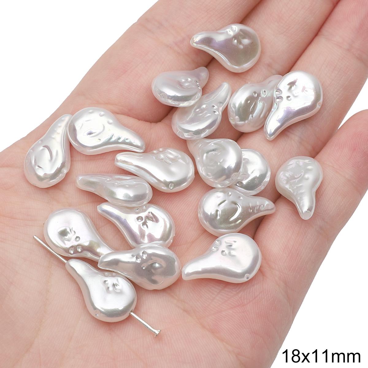 Бусины из искусственного жемчуга ABS с геометрической формой для самостоятельного изготовления ювелирных изделий, домашнего декора, для наполнения ваз 18x11mm
Бусины из искусственного жемчуга ABS с геометрической формой для самостоятельного изготовления ювелирных изделий, домашнего декора, для наполнения ваз 18x11mm