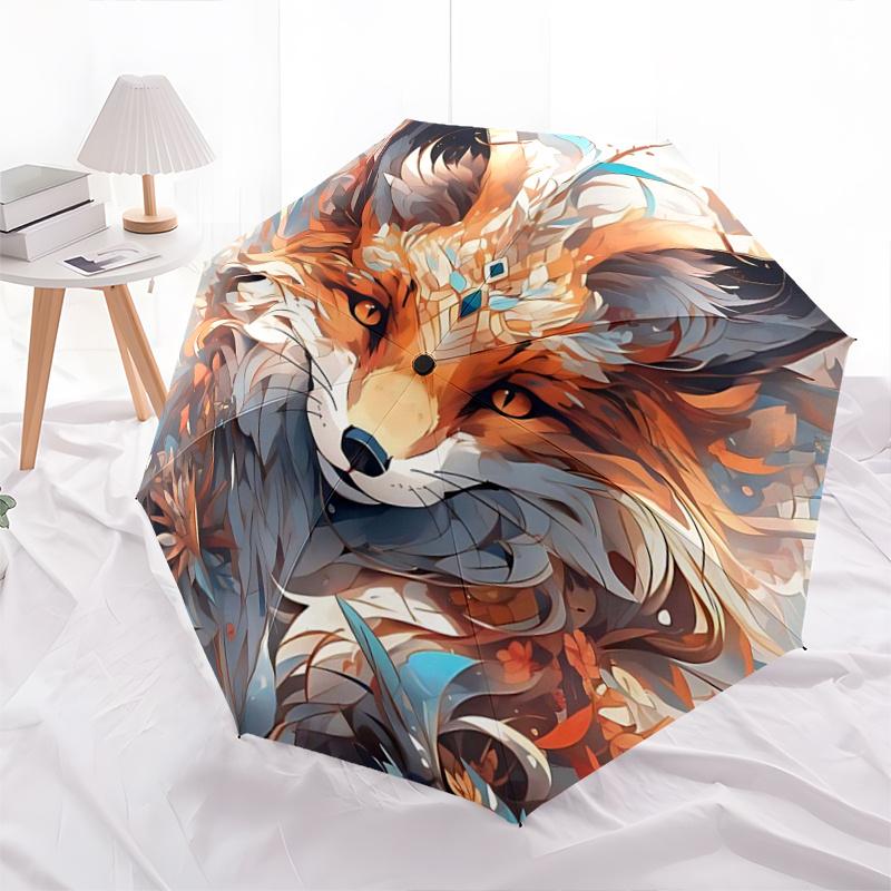 1pc Enchanted Orange Fox Automatic Opening and Closing Folding - A Good Choice for Gifts, Fashionable and Convenient Cartoon Practical Umbrella With C
1pc Enchanted Orange Fox Automatic Opening and Closing Folding - A Good Choice for Gifts, Fashionable and Convenient Cartoon Practical Umbrella With C