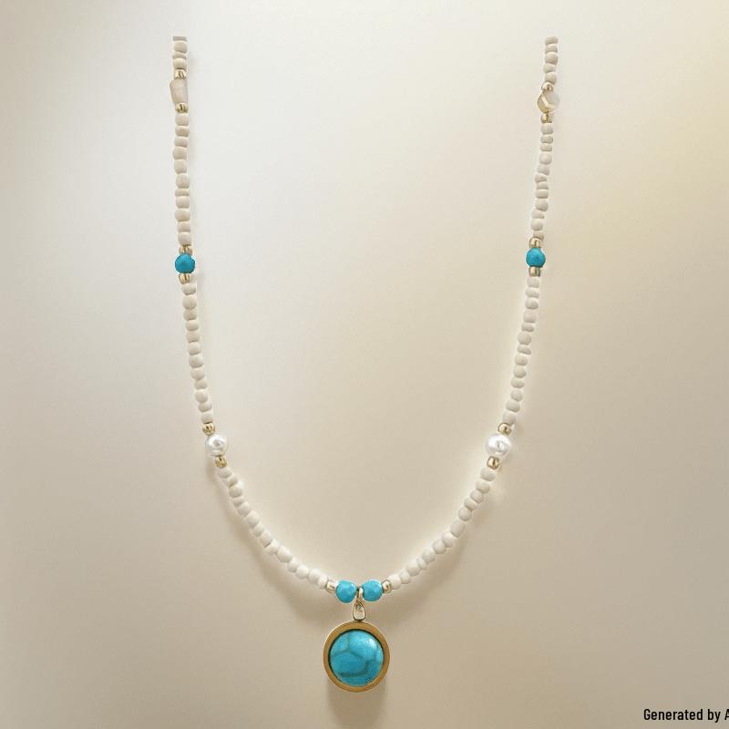 2024 Trendy Turquoise Beaded Clavicle Necklace: Retro, High-End Style for Sweaters
2024 Trendy Turquoise Beaded Clavicle Necklace: Retro, High-End Style for Sweaters