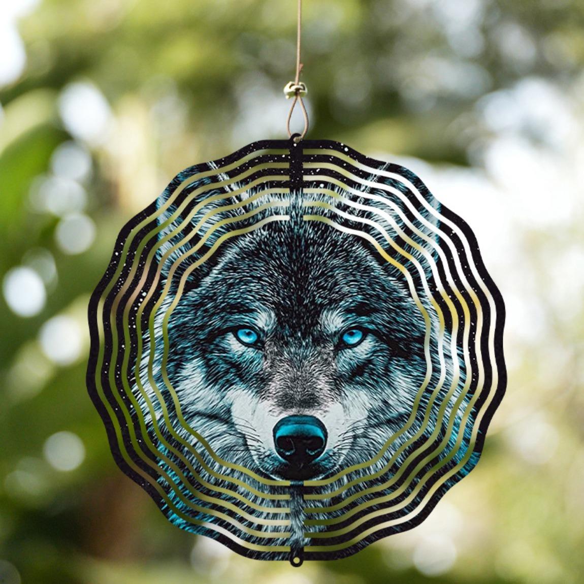 Wolf Wind Spinner 3D Metal Wind Chime for Garden Patio Outdoor Decor Holiday Gift for Halloween Thanksgiving Christmas 01A
Wolf Wind Spinner 3D Metal Wind Chime for Garden Patio Outdoor Decor Holiday Gift for Halloween Thanksgiving Christmas 01A