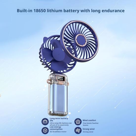 Yousheng Handheld Small Fan with Digital Display Foldable Design 5 Speeds Adjustable Strong Airflow Low Noise Rechargeable Mini Fan with Lanyard
Yousheng Handheld Small Fan with Digital Display Foldable Design 5 Speeds Adjustable Strong Airflow Low Noise Rechargeable Mini Fan with Lanyard