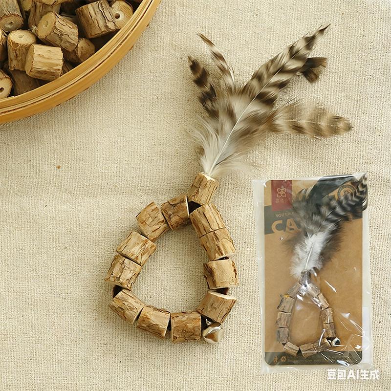 Scarecrow Cat Chew Toy Wooden Loquat & Feather Molar Toy Non-toxic Natural Material for Self-Play & Teeth Care Stress Relief 1pcs
Scarecrow Cat Chew Toy Wooden Loquat & Feather Molar Toy Non-toxic Natural Material for Self-Play & Teeth Care Stress Relief 1pcs