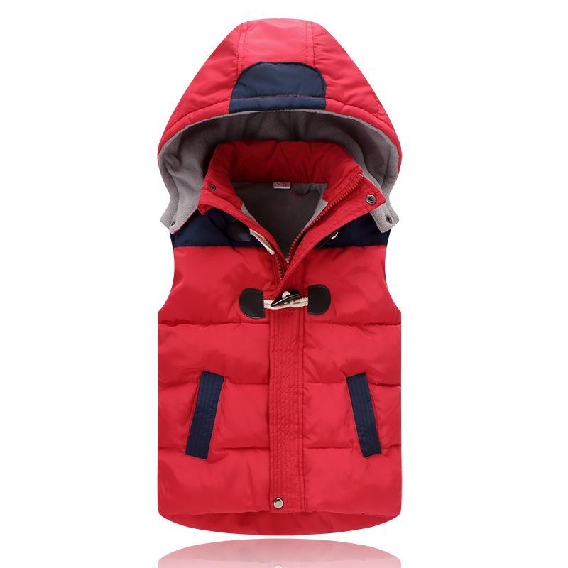2026 Autumn/Winter Boys Hooded Horn Button Gilet - British Style Down Cotton Vest 120cm
2026 Autumn/Winter Boys Hooded Horn Button Gilet - British Style Down Cotton Vest 120cm