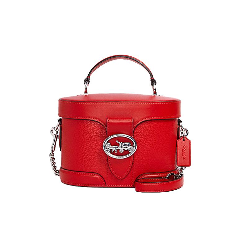 COACH Georgie 20 carriage buckle retro trend leather box bag Dionysus bag hand-held shoulder crossbody bag small size women s red червоний
COACH Georgie 20 carriage buckle retro trend leather box bag Dionysus bag hand-held shoulder crossbody bag small size women s red червоний