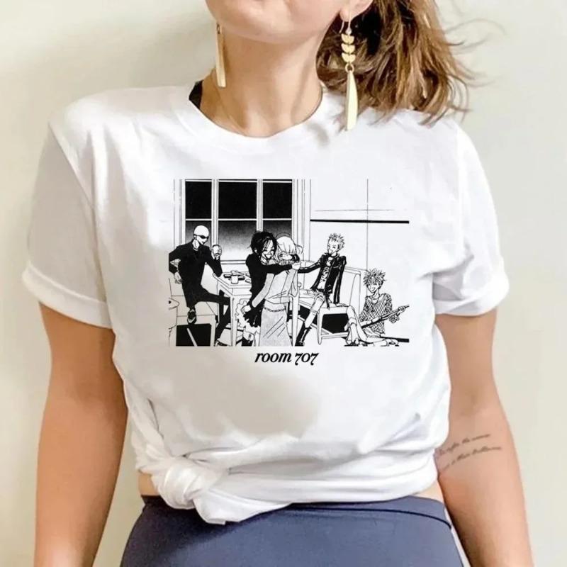 NANA Japanese Anime T-shirt Cartoon Print Tops Black Stones Streetwear Sweatshirt Women Tees Female Streetwear S
NANA Japanese Anime T-shirt Cartoon Print Tops Black Stones Streetwear Sweatshirt Women Tees Female Streetwear S