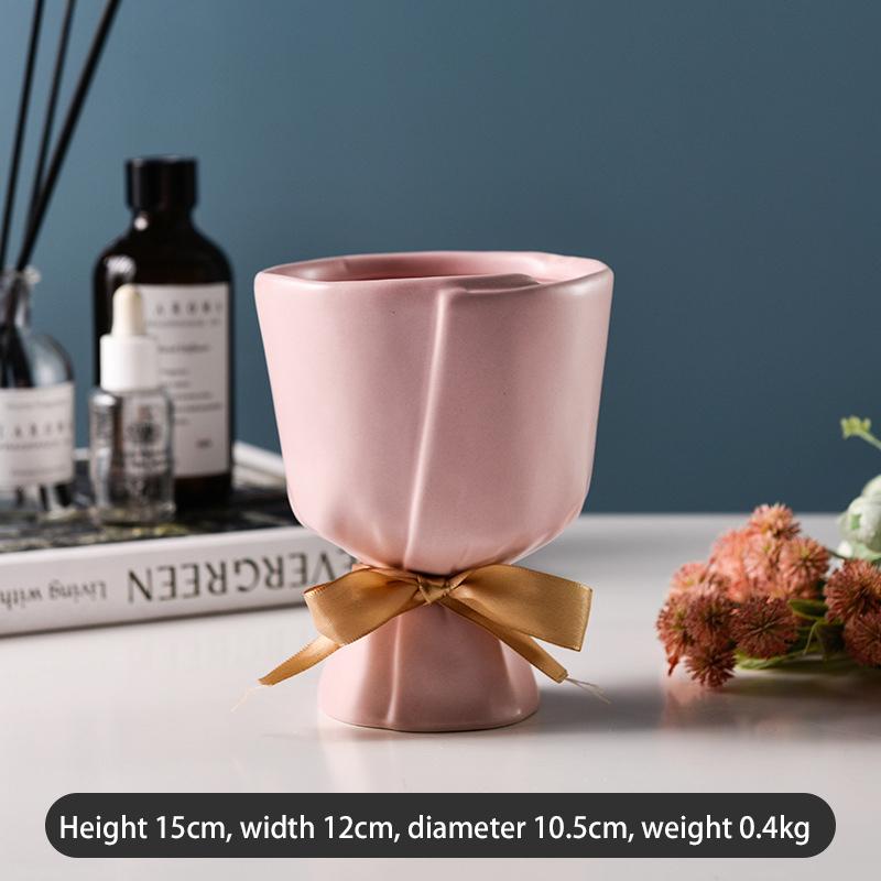 Изысканная керамическая ваза в форме букета, креативные скандинавские декоративные вазы для дома, гостиной, цветочные композиции, украшения
Изысканная керамическая ваза в форме букета, креативные скандинавские декоративные вазы для дома, гостиной, цветочные композиции, украшения