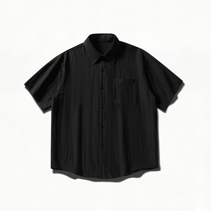 Summer Short Sleeved Shirt Jacket Workwear Short Sleeved Men s Lapel Shirt XL чорний
Summer Short Sleeved Shirt Jacket Workwear Short Sleeved Men s Lapel Shirt XL чорний