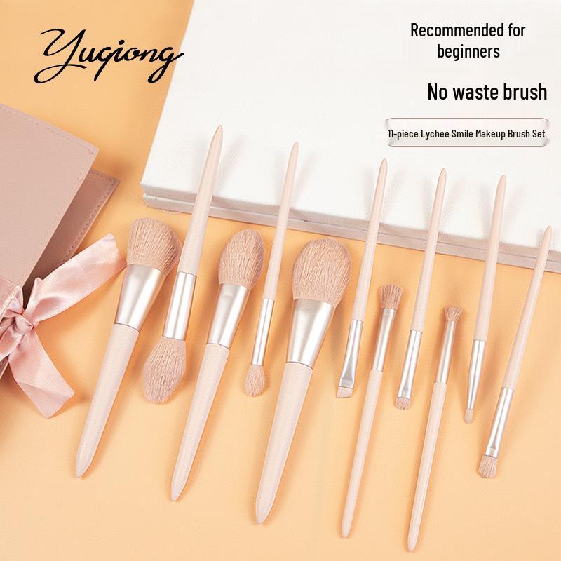 11-Piece Litchi Pink Beginner Makeup Brush Set with Super Soft Powder and Blush Brushes
11-Piece Litchi Pink Beginner Makeup Brush Set with Super Soft Powder and Blush Brushes