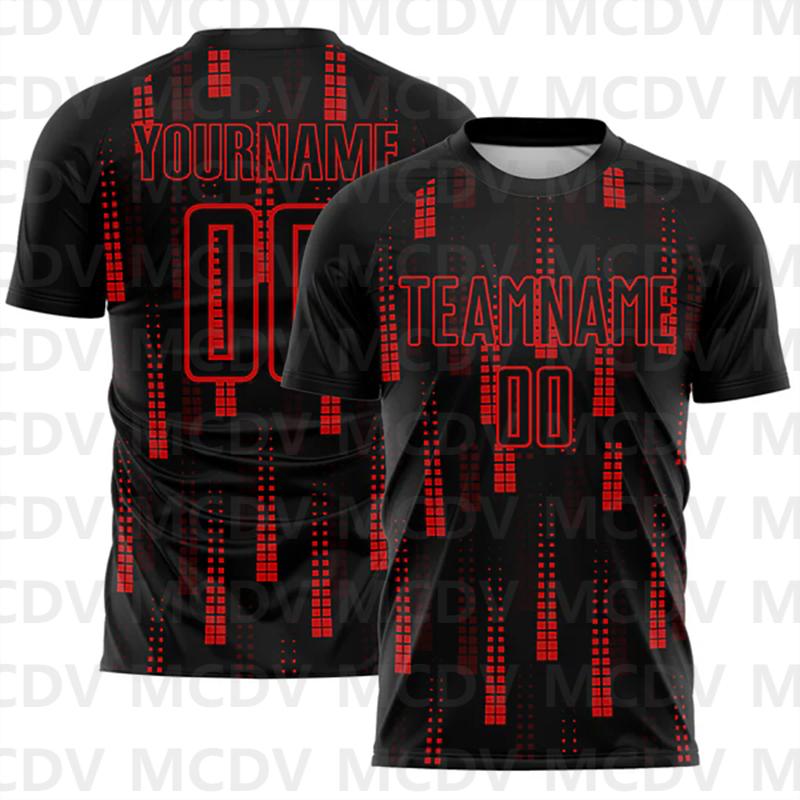 Custom Black Red Geometric Shapes Sublimation Soccer Uniform Jersey Personlized Team name you name number T-Shirts S
Custom Black Red Geometric Shapes Sublimation Soccer Uniform Jersey Personlized Team name you name number T-Shirts S