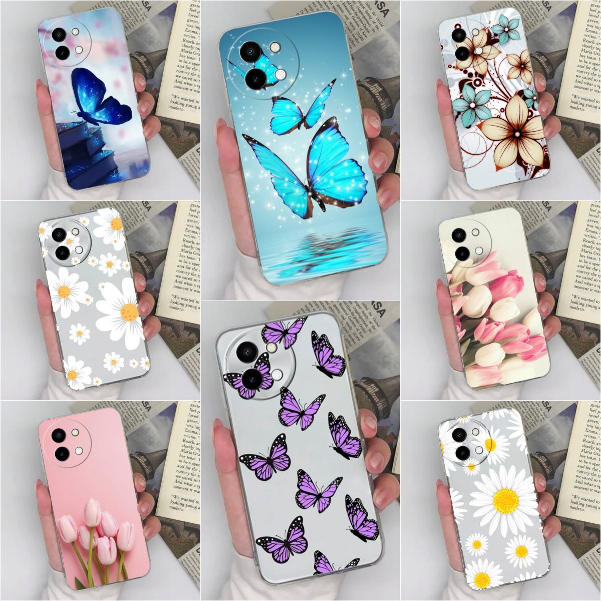Красивый модный чехол-бабочка для телефона Vivo V30e V40 Lite Y100 (ИДН) Y200e Y28 задняя крышка прозрачный силиконовый мягкий защитный корпус для экрана Vivo Vivo Y38 5G
Красивый модный чехол-бабочка для телефона Vivo V30e V40 Lite Y100 (ИДН) Y200e Y28 задняя крышка прозрачный силиконовый мягкий защитный корпус для экрана Vivo Vivo Y38 5G
