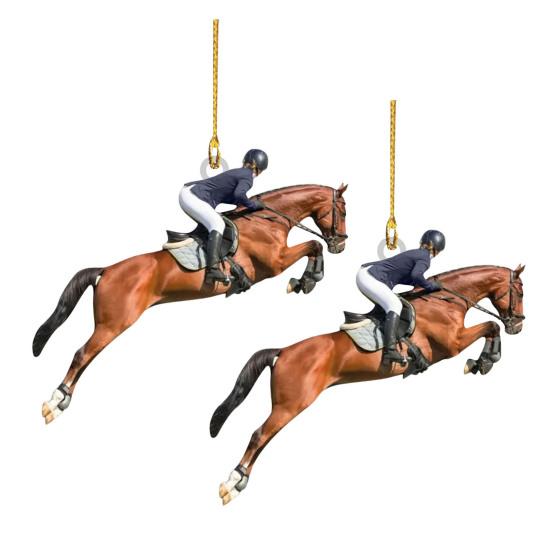 2Pcs Christmas Ornament Acrylic Riding Design Christmas Tree Pendant Holiday Home Decor Car Interior Decoration 3
2Pcs Christmas Ornament Acrylic Riding Design Christmas Tree Pendant Holiday Home Decor Car Interior Decoration 3