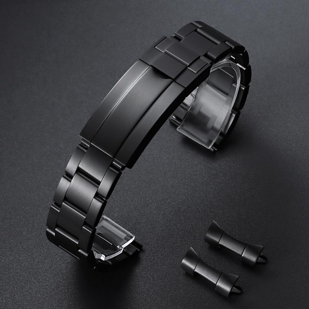 20mm Stainless Steel Watchband Curved End Strap Folding Buckle for Women Men Bracelet for Rolex for Oyster Perpetual Submariner 20mm чорний
20mm Stainless Steel Watchband Curved End Strap Folding Buckle for Women Men Bracelet for Rolex for Oyster Perpetual Submariner 20mm чорний