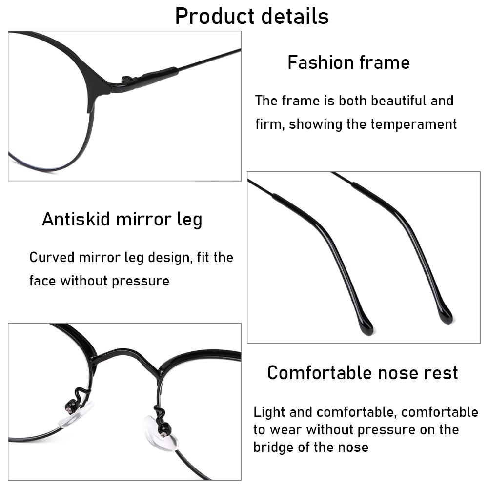 Metal Frame Vision Care Portable Anti-UV Blue Rays Glasses Eyewear Eyeglasses Computer Goggles
Metal Frame Vision Care Portable Anti-UV Blue Rays Glasses Eyewear Eyeglasses Computer Goggles